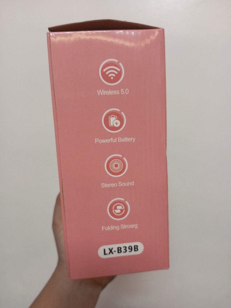 Gigaware Cat Ear Headset LXB39B Wireless Bluetooth RGB (Pink / Black