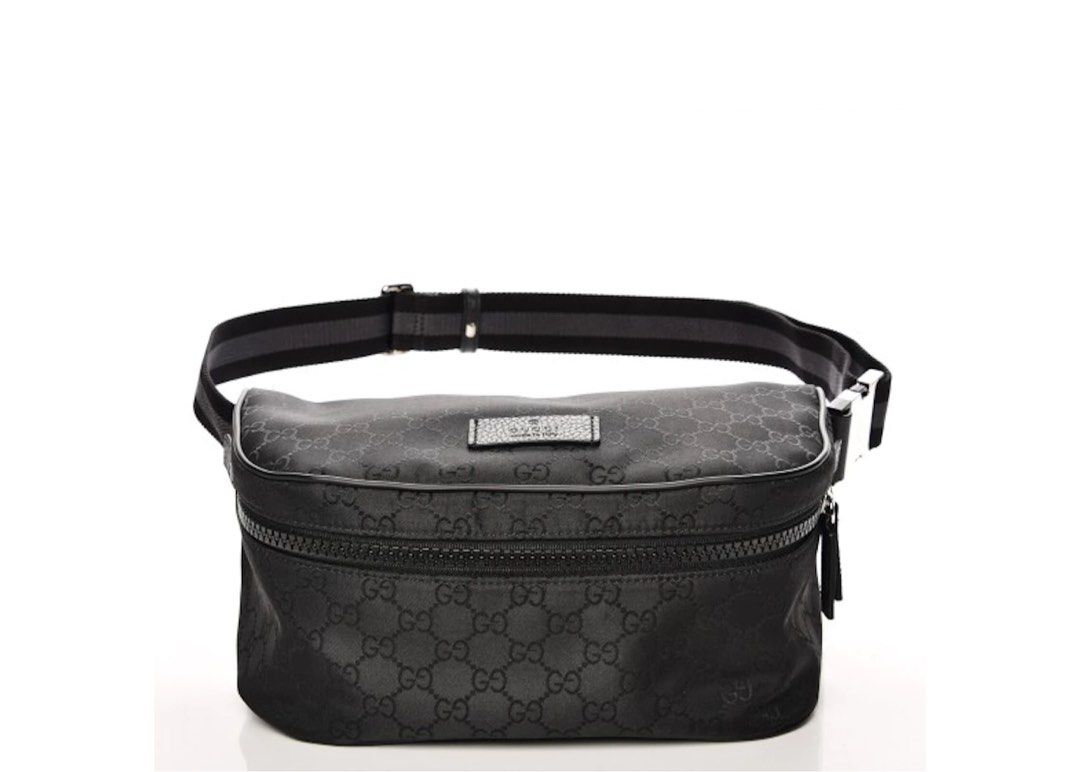 All black hot sale gucci fanny pack