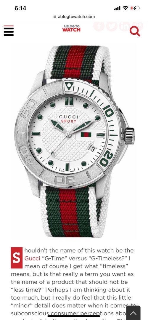 Gucci watch Luxury Watches on Carousell
