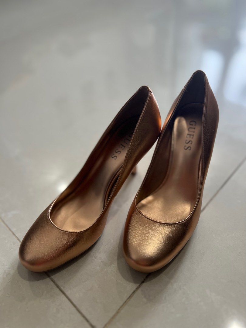 Guess rose gold heels store