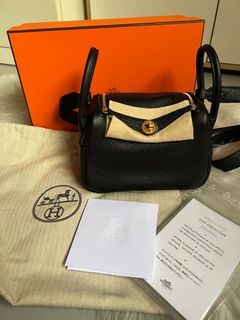 Bnib Hermes, Mini Lindy Gold Clem Ghw Y, Luxury, Bags & Wallets on Carousell