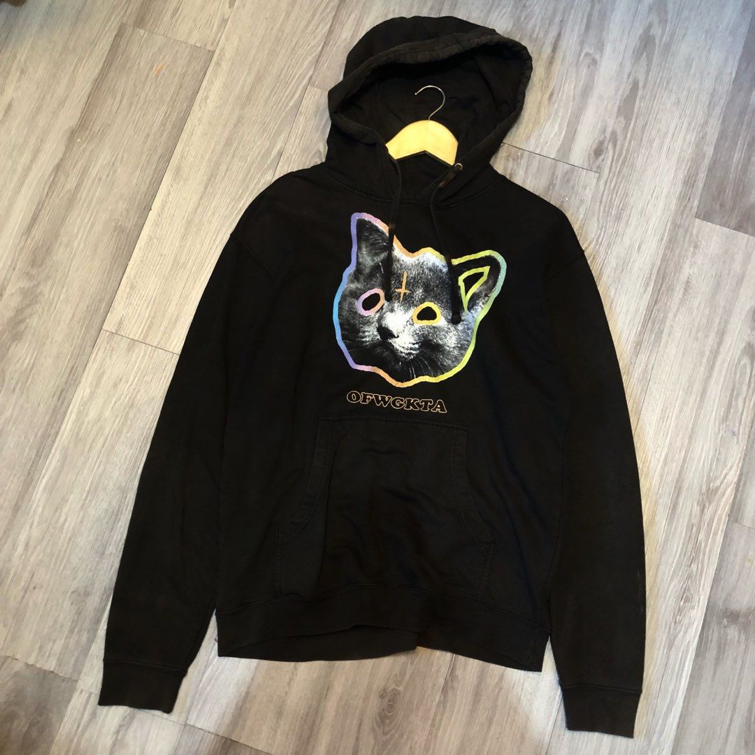 Hoodie Vintage Y2K Odd Future OFWGKTA Big Face Cat