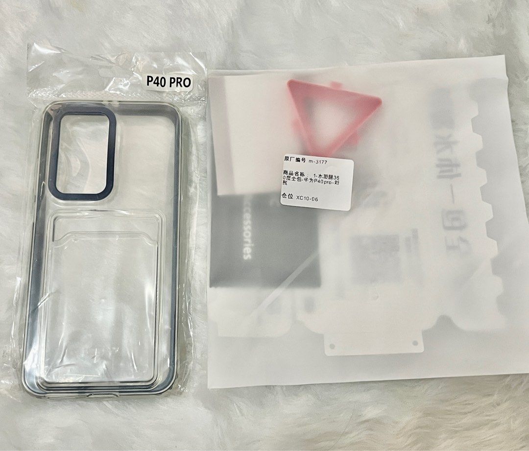 Huawei P40 pro case and 360 degree silicon protector (Category: Cases & Sleeves) located in Makati City. Submitted by bageetashop (Listing ID 1230230949, Image 1). Description: Huaweir P40 pro case and 360 degree screen protector. rfs: wrong unit upon buying..
