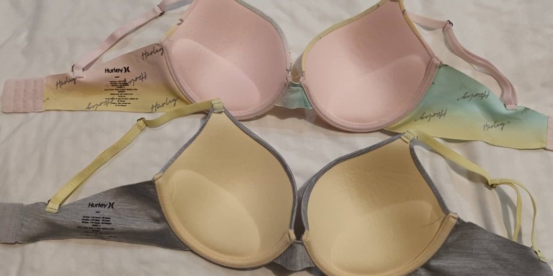 Hurley Brand new bra 36c (Category: Undergarments & Loungewear) located in Muntinlupa City. Submitted by MrsJay (Listing ID 1230193881, Image 3). Description: brand new bra brand hurley push up actual photo posted size 36c.