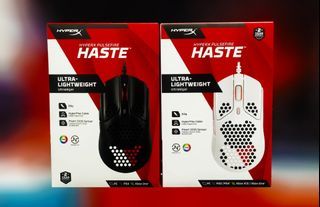 HYPERX PULSEFIRE HASTE ULTRA-LIGHTWEIGHT RGB WIRED GAMING MOUSE FOR PC / PS5 / PS4 / XBOX X/S / XBOX ONE
