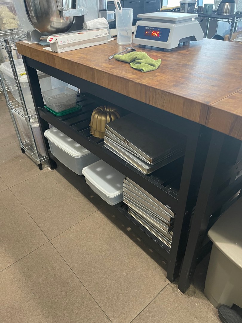 IKEA kitchen work table, Furniture & Home Living, Furniture, Tables