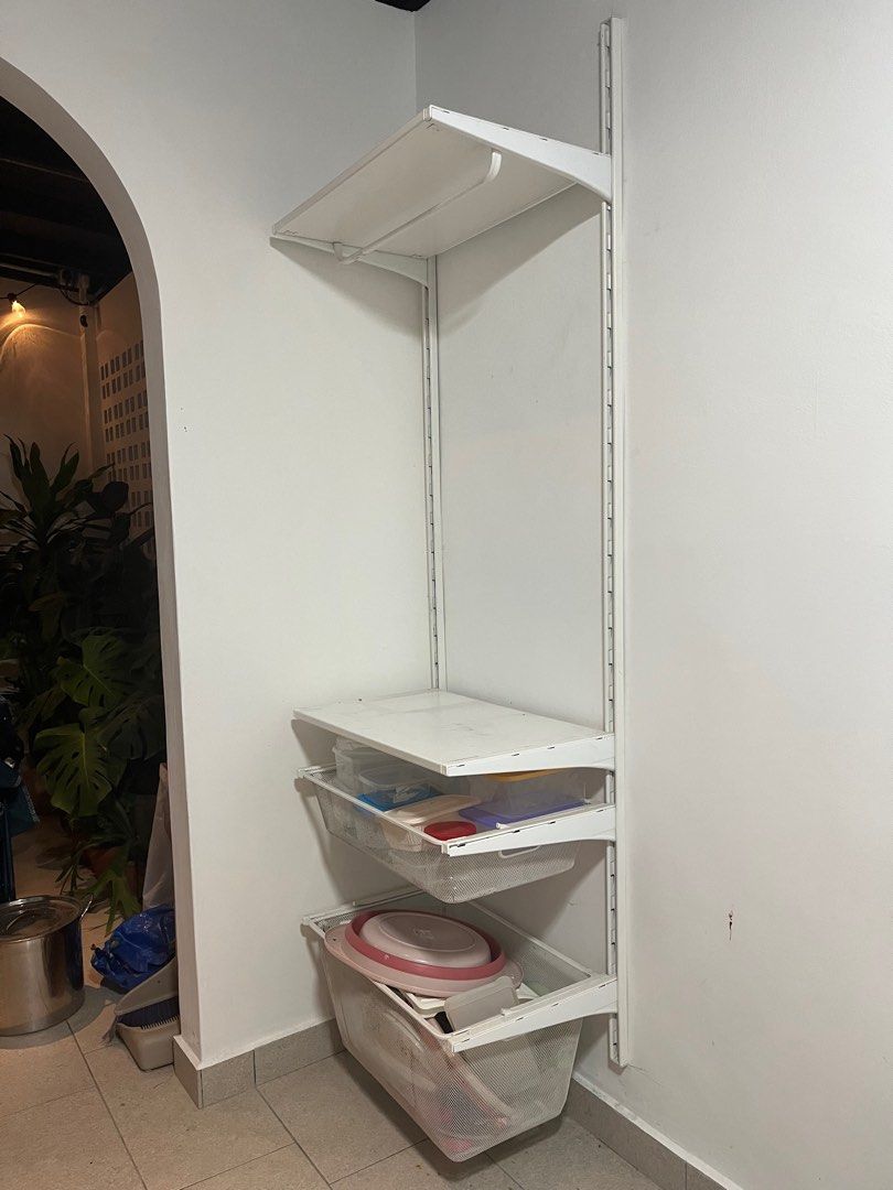 Ikea boaxel shelving unit open wardrobe, Furniture & Home Living