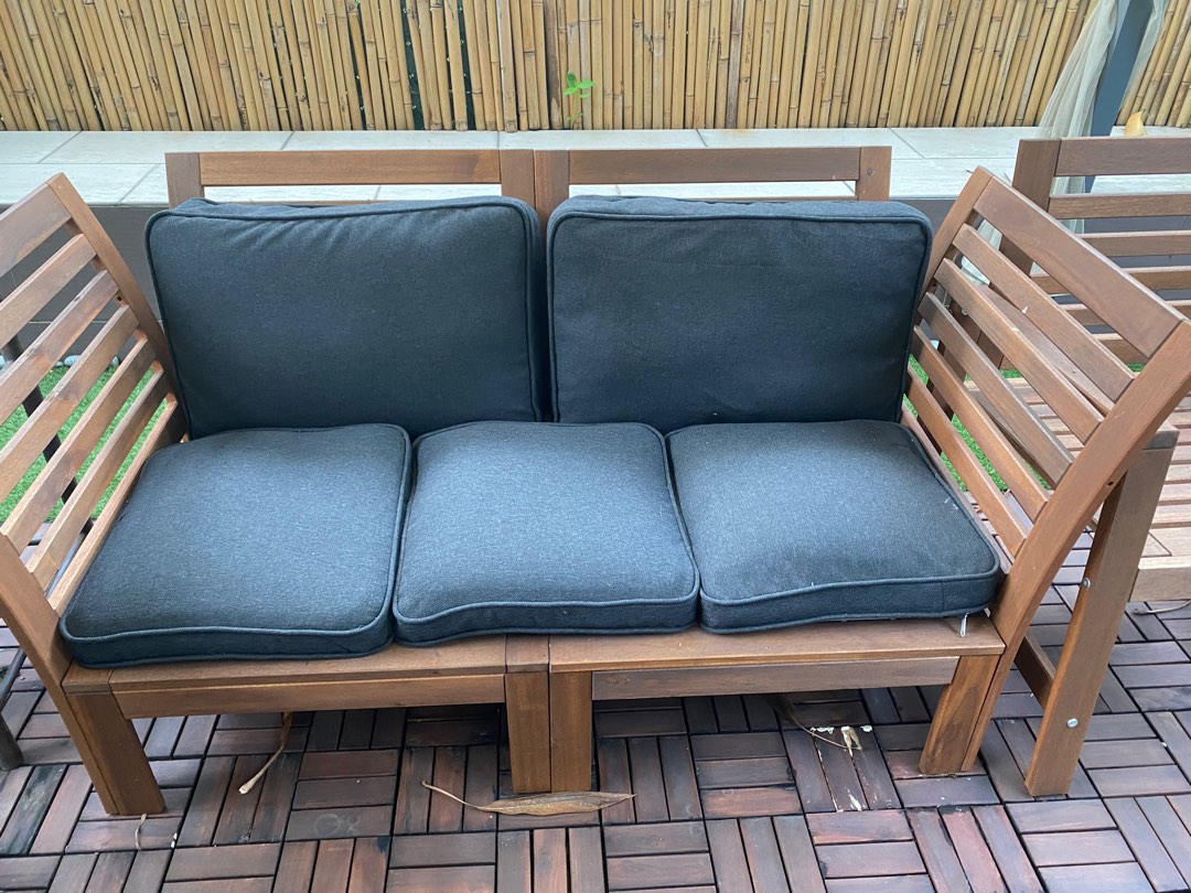 IKEA outdoor bench, Furniture & Home Living, Outdoor Furniture on Carousell