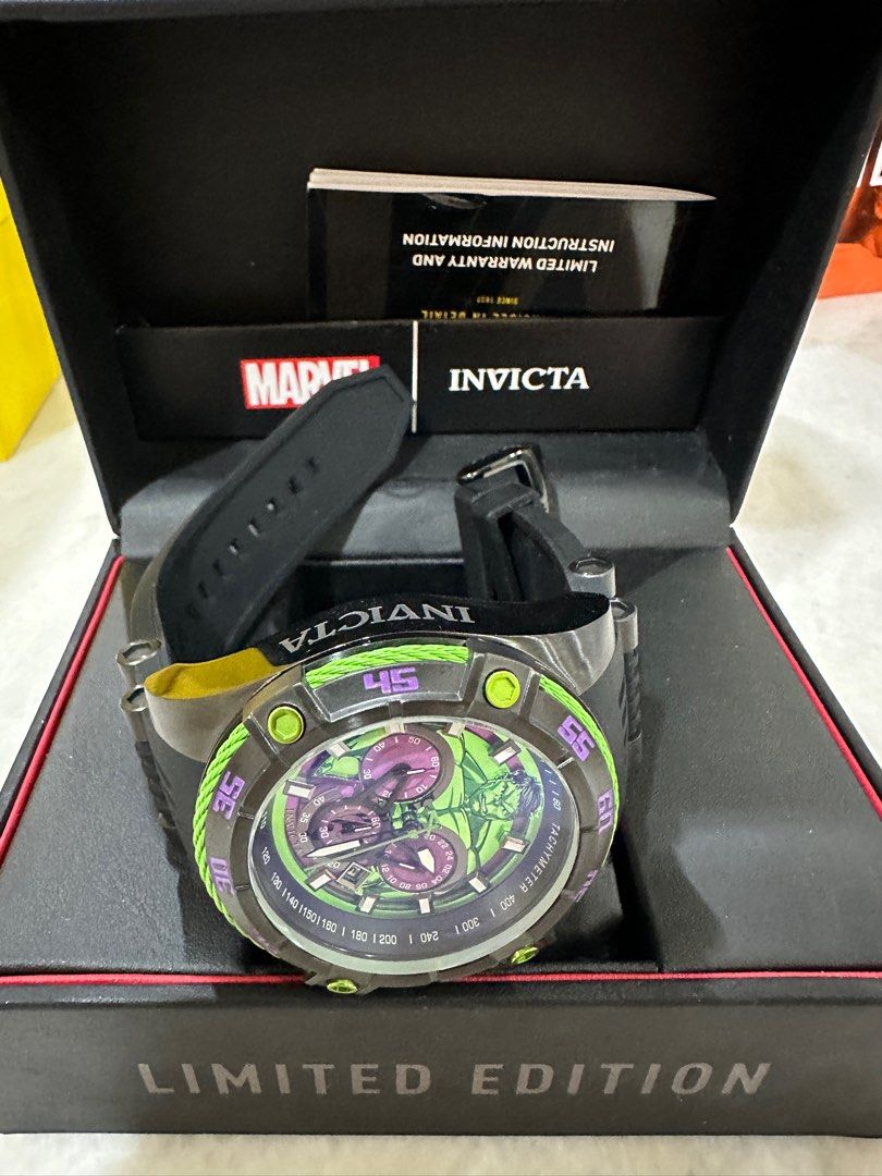 Invicta Marvel Hulk Man 52mm watch Men s Fashion Watches