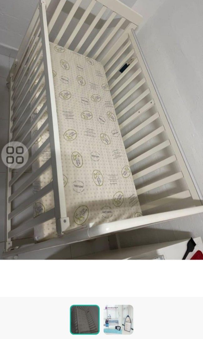 Jarron & Co Convertable Baby Cot (wheels), Babies & Kids, Baby