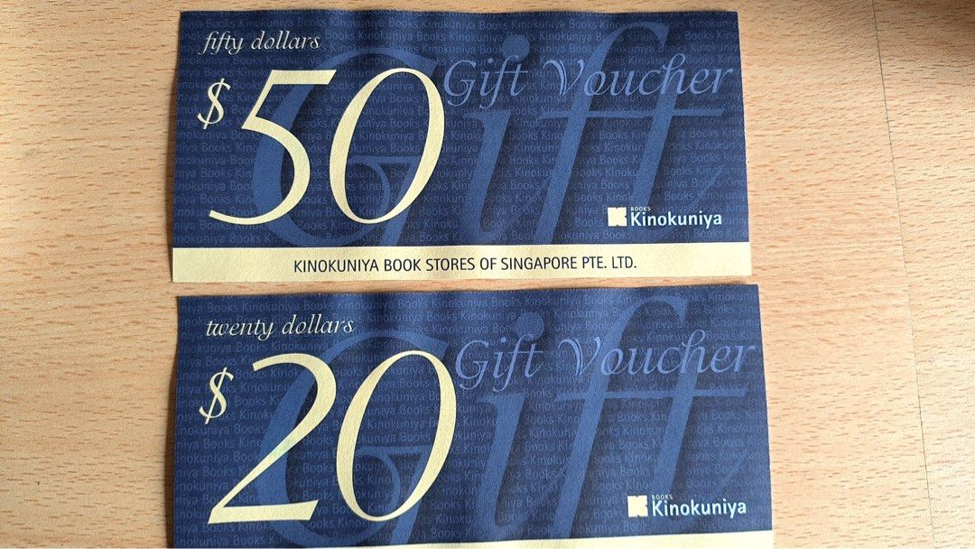 KINOKUNIYA Book store Voucher, Tickets & Vouchers, Vouchers on Carousell