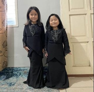 Kurung Melinda Kids Black Saiz 10