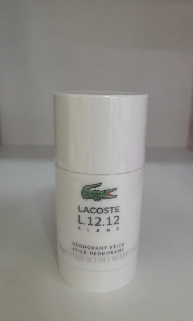 Lacoste L.12.12 Blanc Deordorant Stick 75g Beauty Personal Care Fragrance Deodorants on Carousell
