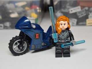 Lego Marvel Black Widow and Motorcycle