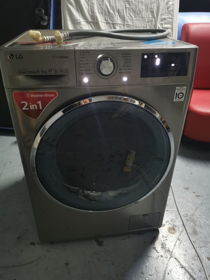 LG washer+dryer 2 in 1, TV & Home Appliances, Washing Machines and