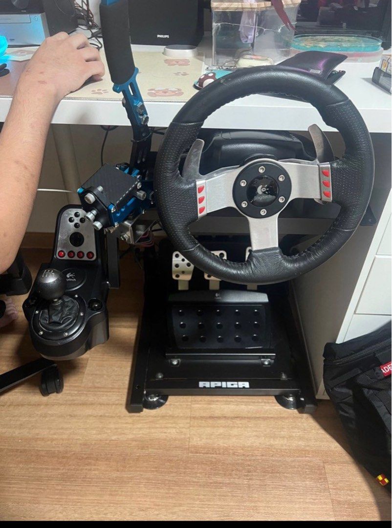 Logitech G27 Racing Wheel Set, Pristine, Working
