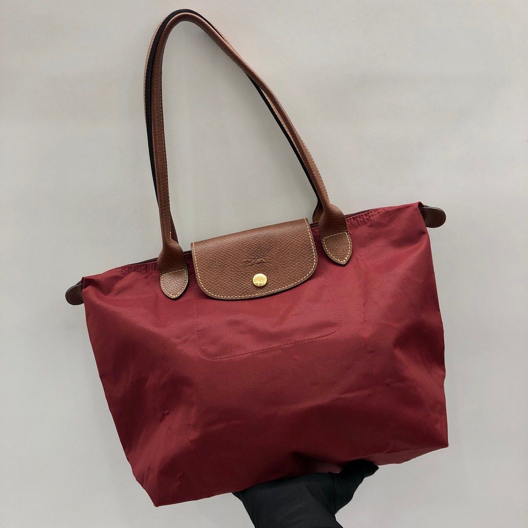 LONGCHAMP RED NYLON TOTE BAG 227025902 Luxury Bags Wallets