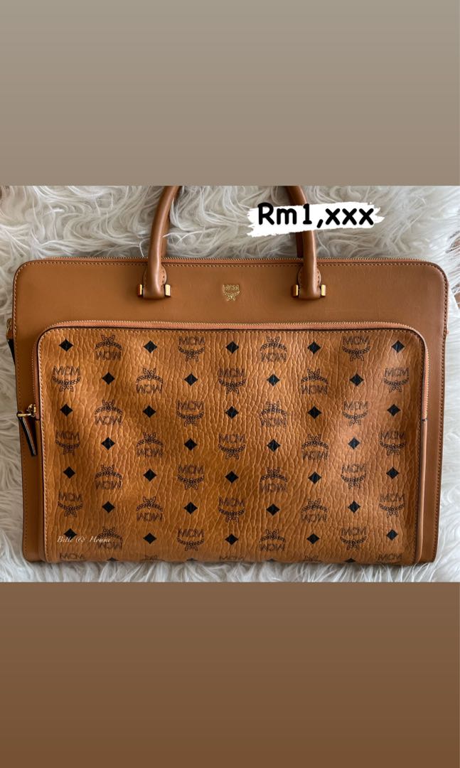 Mcm briefcase hot sale