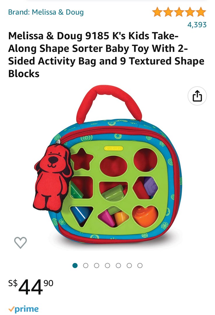Melissa and doug take along shape sorter hotsell