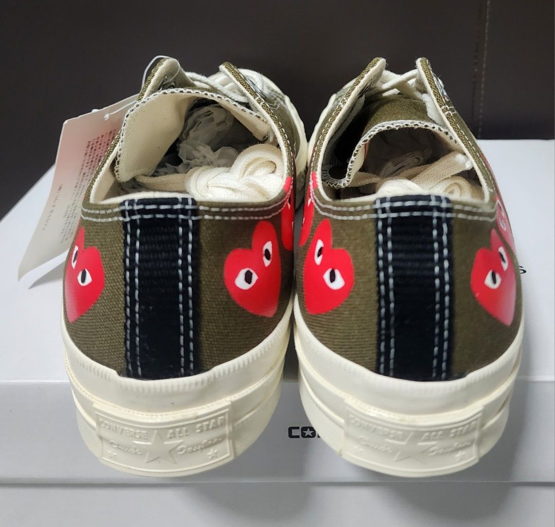 Cdg play x converse multi heart top