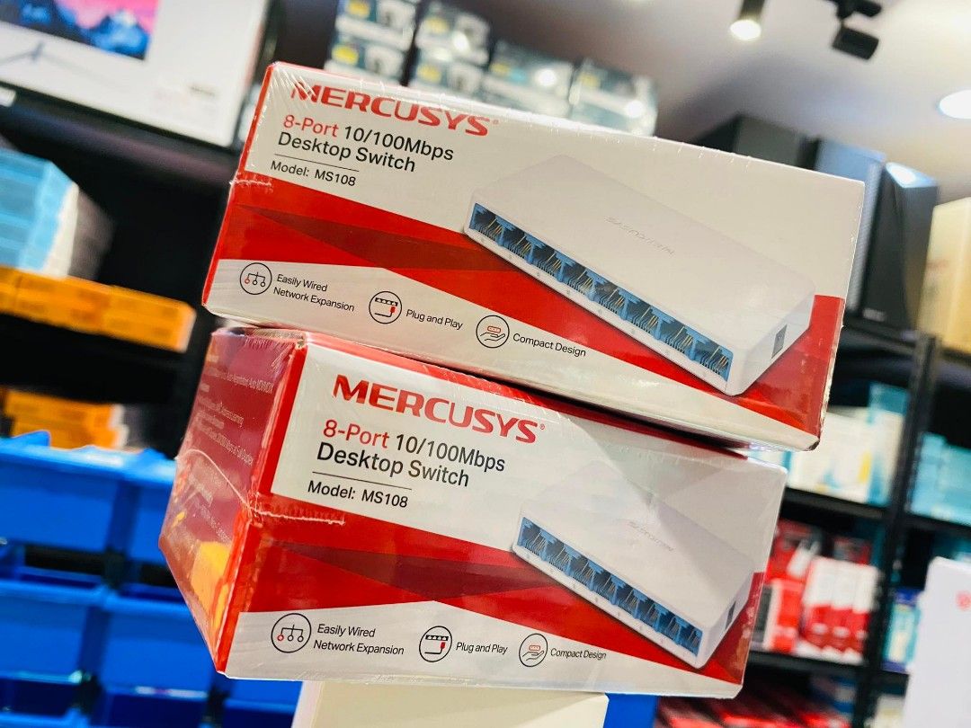 💯Mercusys MS108 8-Port 10/100Mbps Desktop Switch Network Switch Hub (Category: Networking) located in Makati City. Submitted by techubstoreandaccessories (Listing ID 1230228062, Image 3). Description: Mercusys MS108 8-Port 10/100Mbps Desktop Switch Network Switch Hub Onhand ready to ship‼️‼️ ✅BRANDNEW ORIGINAL & SEALED ✅ACTUAL PICTURE POSTED ✅ACCEPT WALK IN/PICK UP CLIENT (Mon-Fri 8am-7pm)( Saturday10am-4pm) 📍Location: Evangelista St. Makati Ci