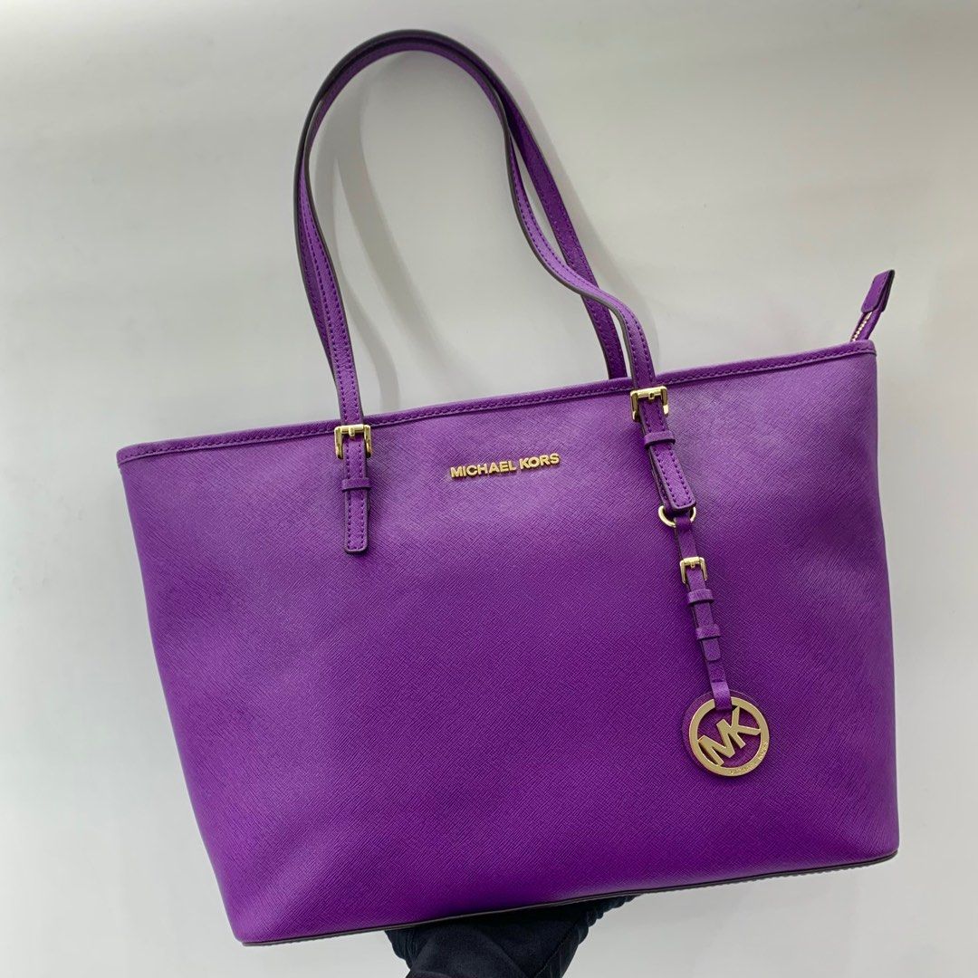 Michael kors deals violet tote