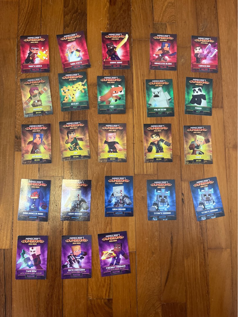 Minecraft cards x23 Hobbies Toys Memorabilia Collectibles
