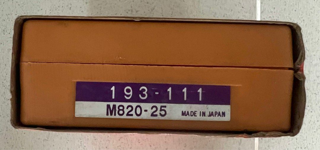 MITUTOYO Digital outside micrometer/micrometer 025mm 0.001mm 193111