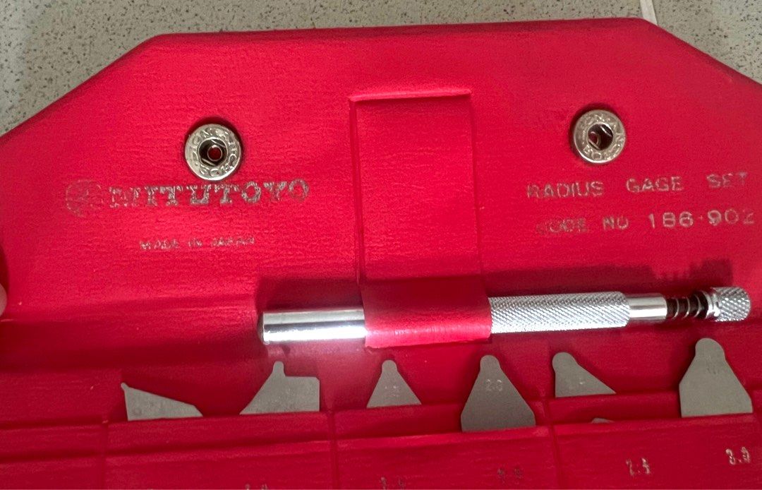 Mitutoyo Radius Gage Set 186902, Japan, Hobbies & Toys, Stationery & Craft, Other Stationery