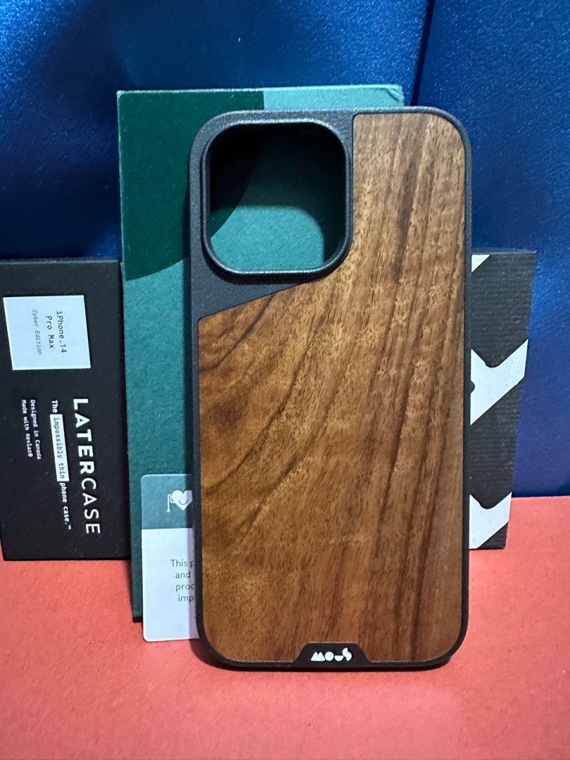 Mous - Case for iPhone 14 Pro Max 6.7 - Walnut - Limitless 5.0