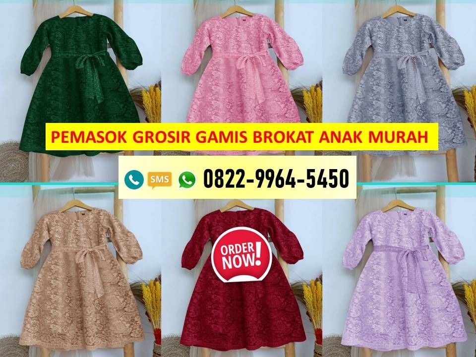 Dress brokat anak on sale modern
