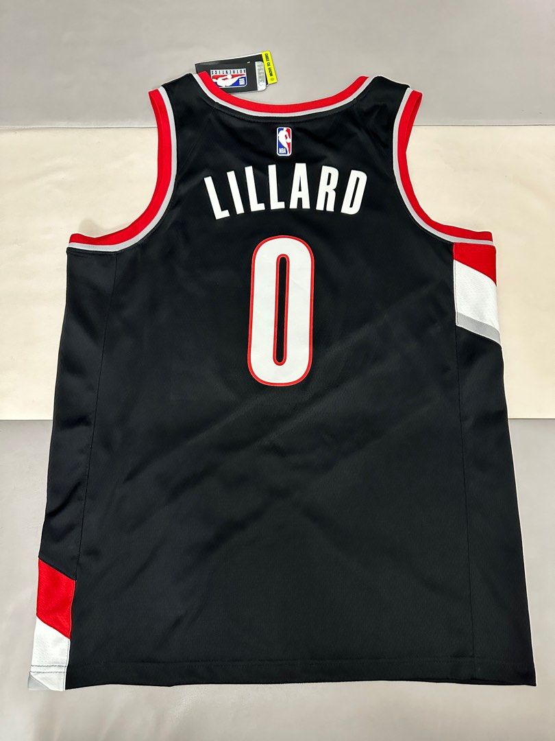 Damian Lillard Men's 48 L Portland TrailBlazers Nike Swingman NBA Jersey