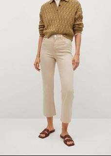 New !! Mango Crop Flare Jeans