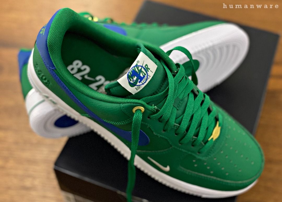 Bold Malachite Swooshes Feature On The Nike Air Force 1 Low 40th