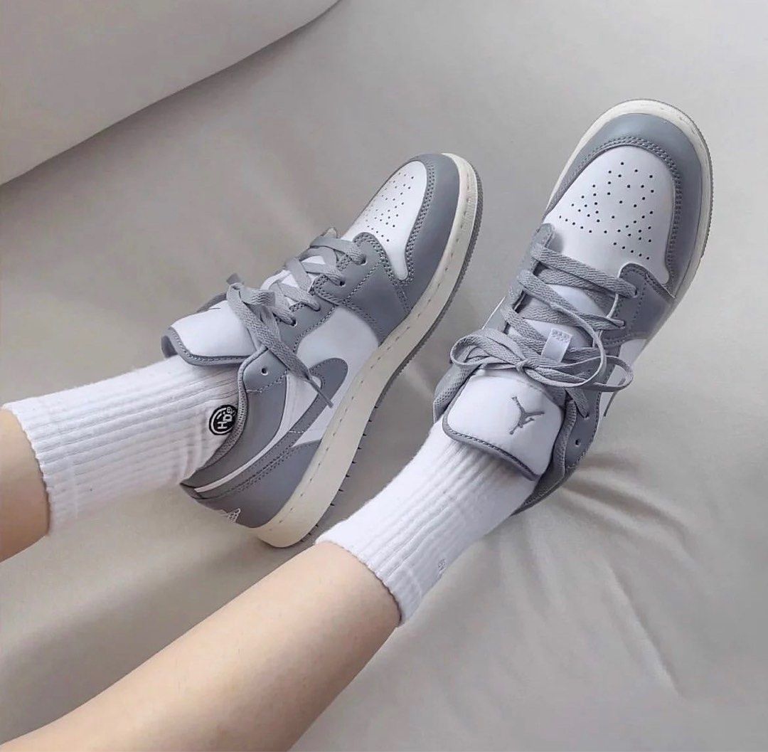 Nike Air Jordan 1 Low Vintage Grey Women s Fashion Footwear