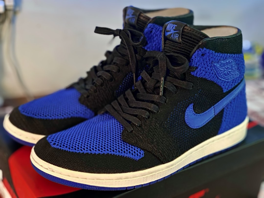 Jordan 1 flyknit royal on sale