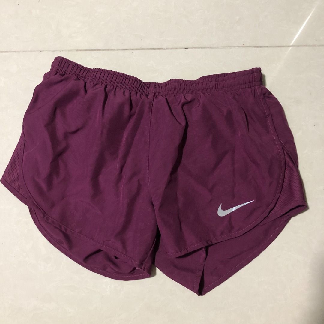 Nike Burgundy Sports Shorts S Women s Fashion Activewear on
