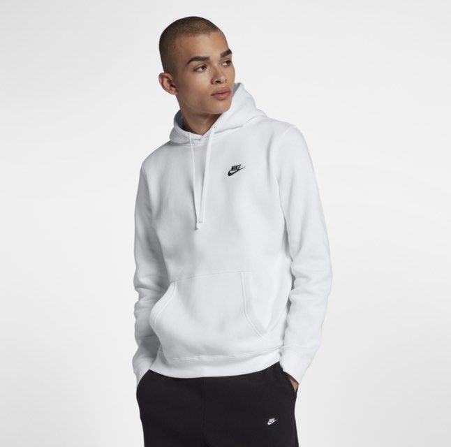 tawny white nike hoodie