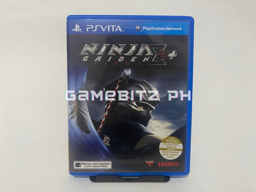 Ninja Gaiden Sigma 2 Plus PS Vita Oled Slim Game (Category: PlayStation) located in Tarlac. Submitted by gamebitzph (Listing ID 1230289359, Image 1). Description: Ninja Gaiden Sigma 2 Plus for PS Vita Oled/Slim Original case, cover art, insert, cart Pre-owned/Used The game cartridge has been tested and working location: Tarlac area shipping: J&T or LBC (payment first via gcash or bank account) COD is also available Message us for any inquiries, m