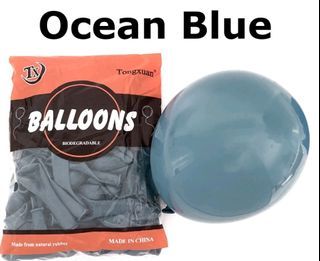 OCEAN BLUE Retro Balloon