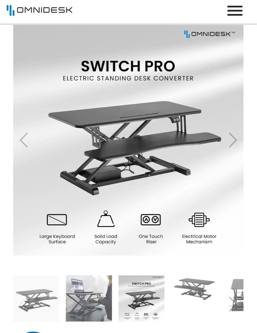 Omnidesk Switch Pro Riser, Computers & Tech, Desktops on Carousell