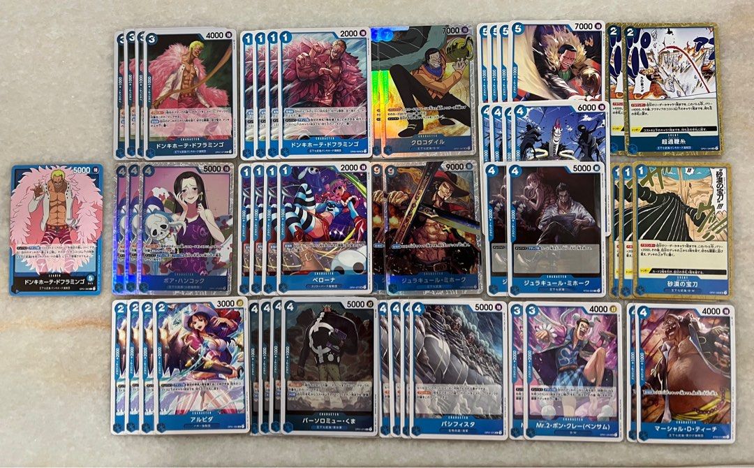 OPTCG Doflamingo warlord deck, Hobbies & Toys, Toys & Games on Carousell