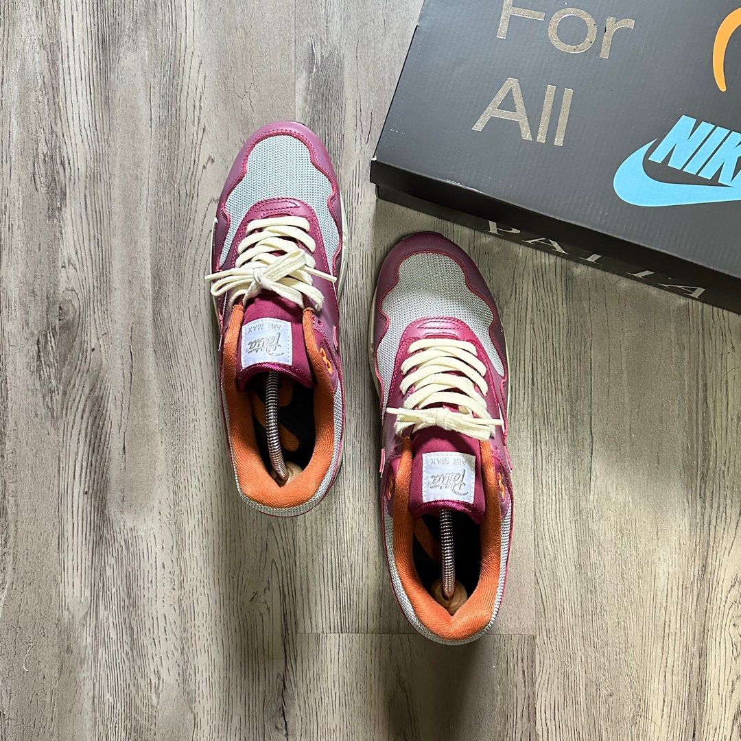 Patta x Nike Air Max 1 Night Maroon Men s Fashion Footwear