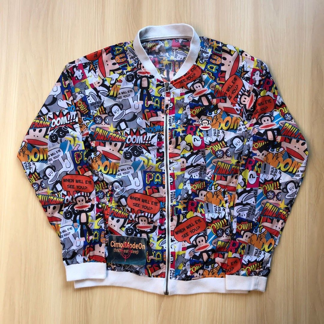 Comic print bomber jacket store