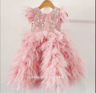 Pink birthday gown dress