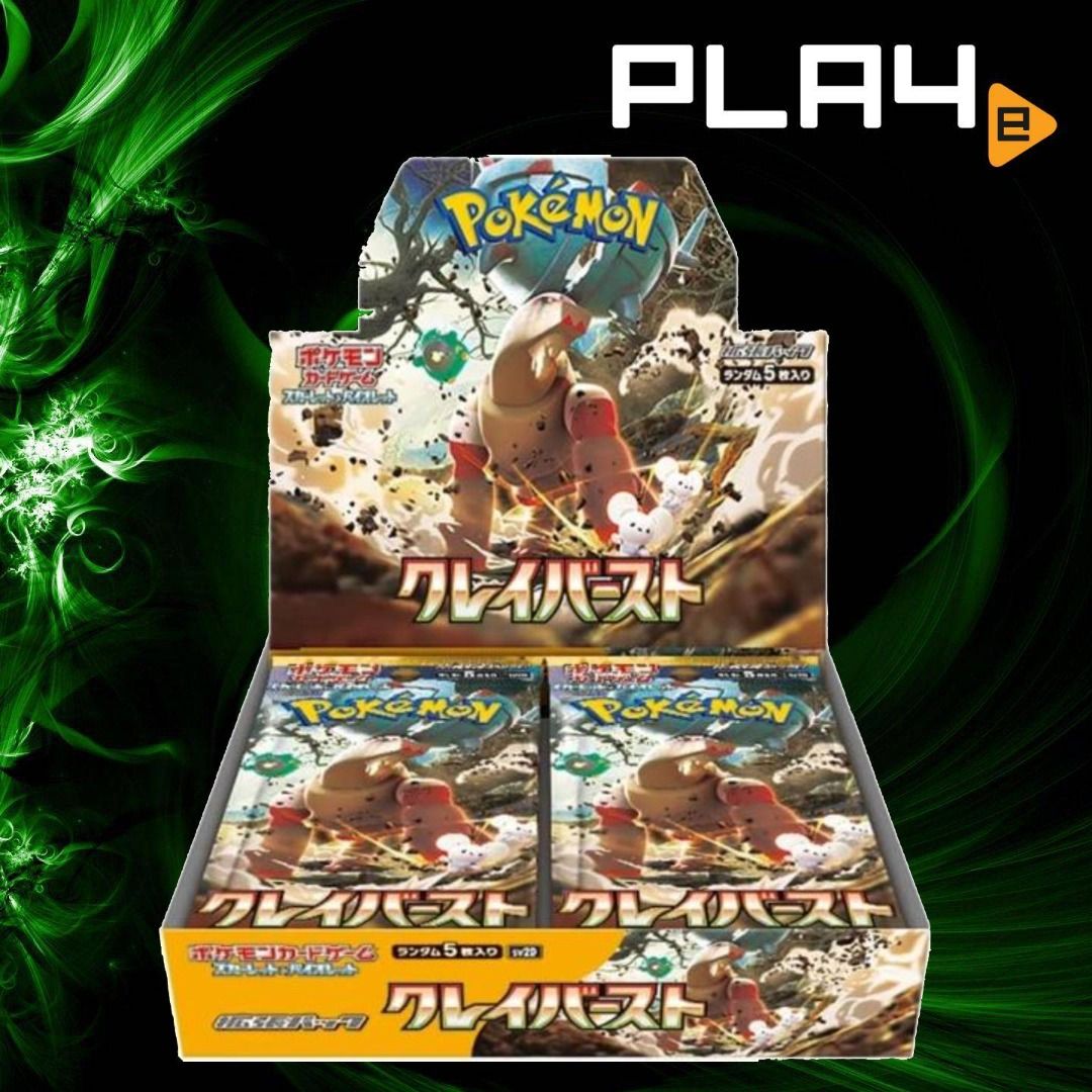 Pokemon Scarlet & Violet SV2D Clay Burst Booster Pack/Box (JAP ...