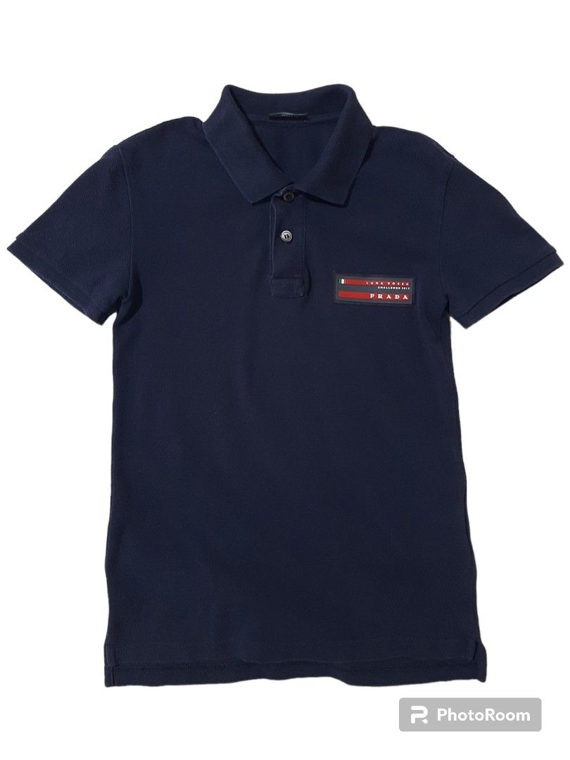 PRADA Luna Rossa Challenge 2013 polo shirt navyblue Luxury