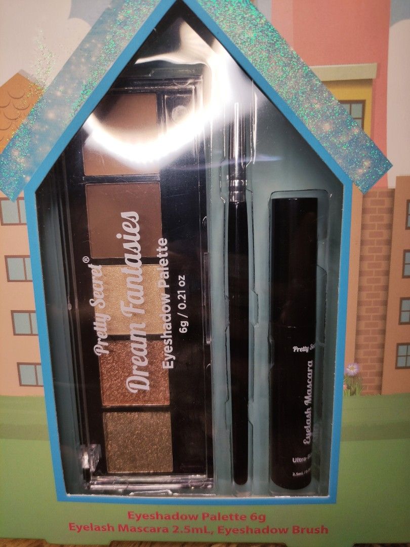 Pretty Secret Eye Makeup Set (Eyeshadow Palette, Mascara