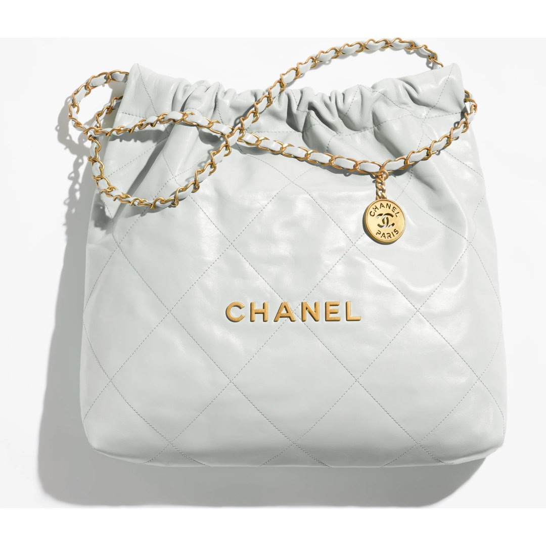 PRICED TO SELL! CHANEL 22 (WHITE) SMALL, Luxury, Bags & Wallets on Carousell