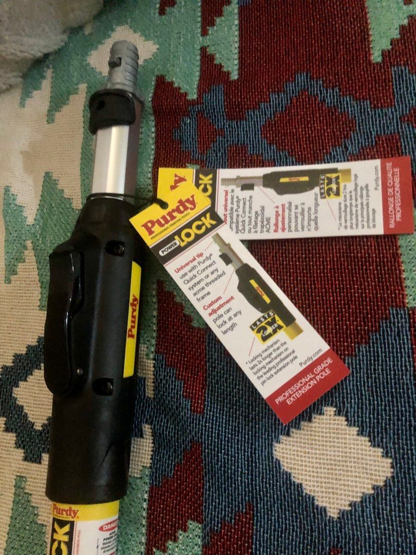 Purdy Power Lock Extension Pole, Furniture & Home Living, Home